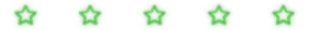 A neon green star divider.