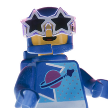 A neon green star divider.