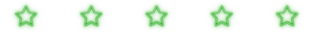 A neon green star divider.